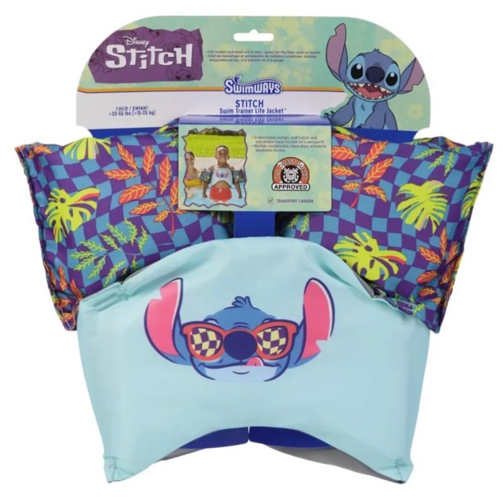 Disney Stitch Blue and Purple Swim Vest
